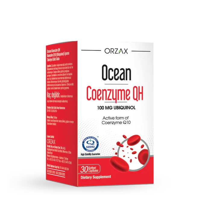 Коэнзим Q10 ORZAX Ocean Ubiquinol 100 мг 30 софтгель (Орзакс Убихинол 100 мг 30 софтгель)