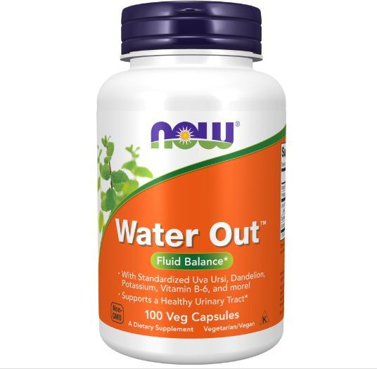 Диуретик Now Water Out 100 вкапс (Нау Водный баланс)
