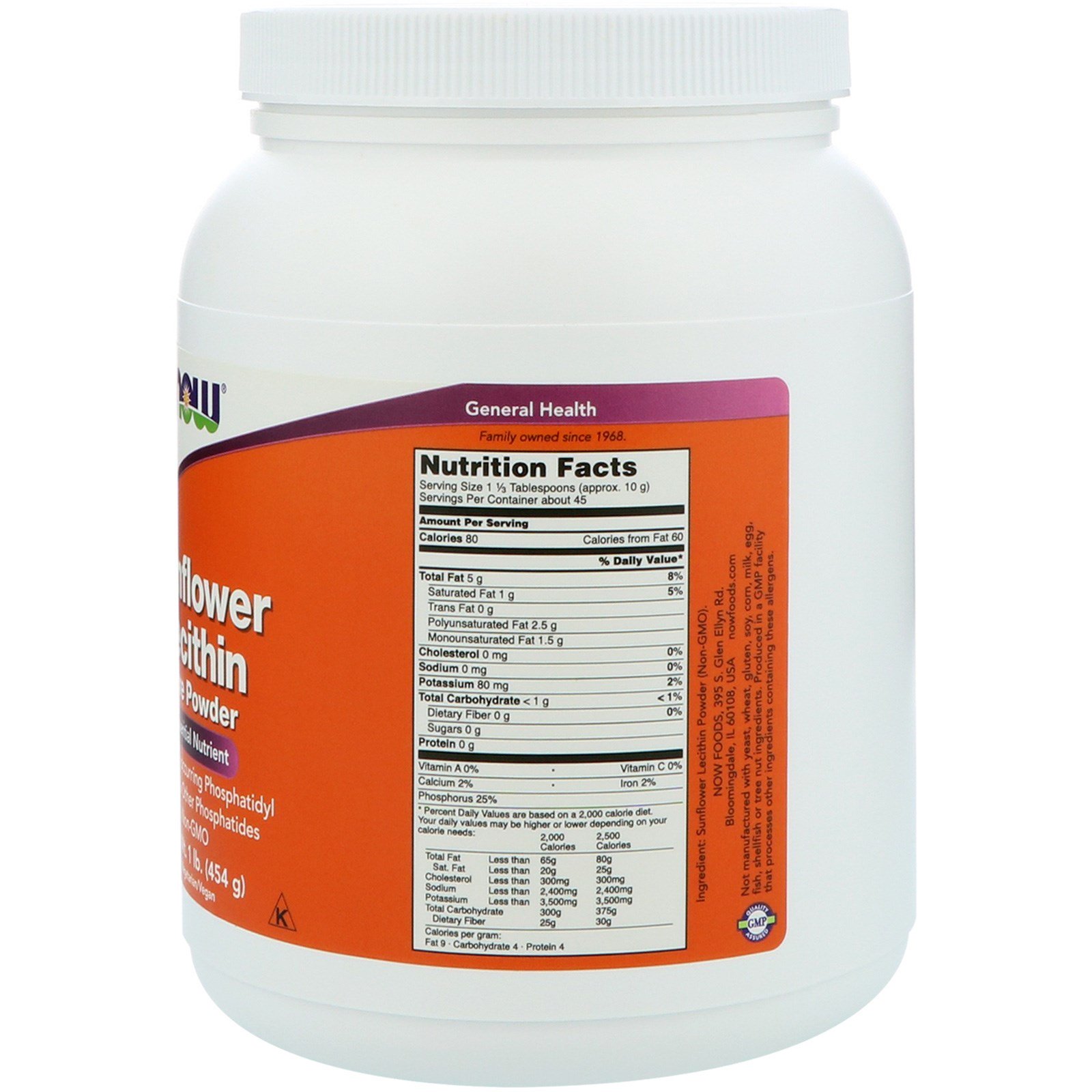 Лецитин NOW Sunflower Lecithin 454 гр (Нау Подсолнечный Лецитин 454 гр)