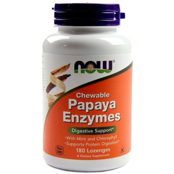 Ферменты NOW Papaya Enzymes 180 пастилок (Нау ферменты папайи 180 пастилок)Марка