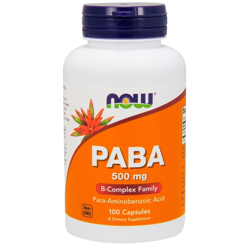 NOW PABA 500 мг 100 капс (Нау ПАБА 100 капс)