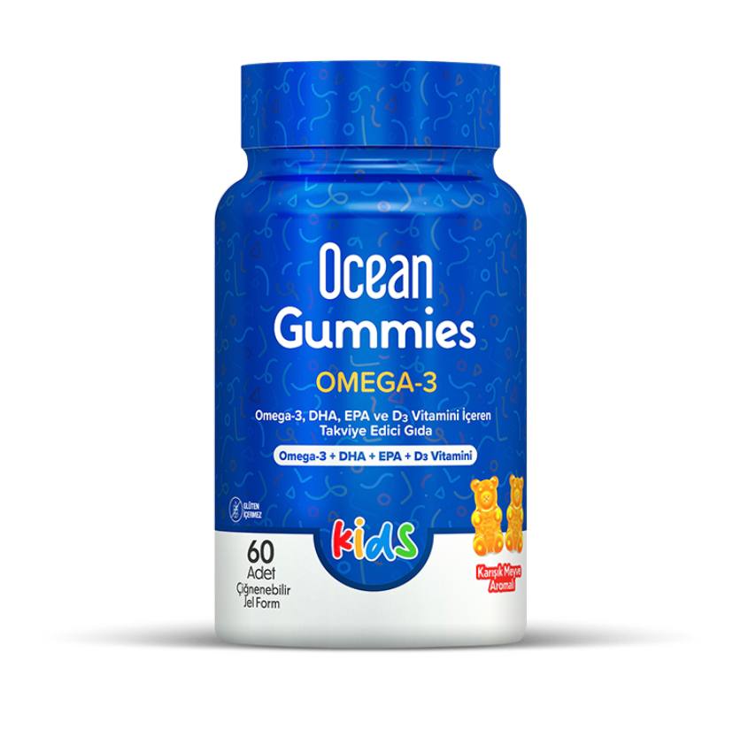 Омега 3 для детей ORZAX Ocean Gummies Omega 3 60 мармеладок (Орзакс Океан Гумми Омега 3)