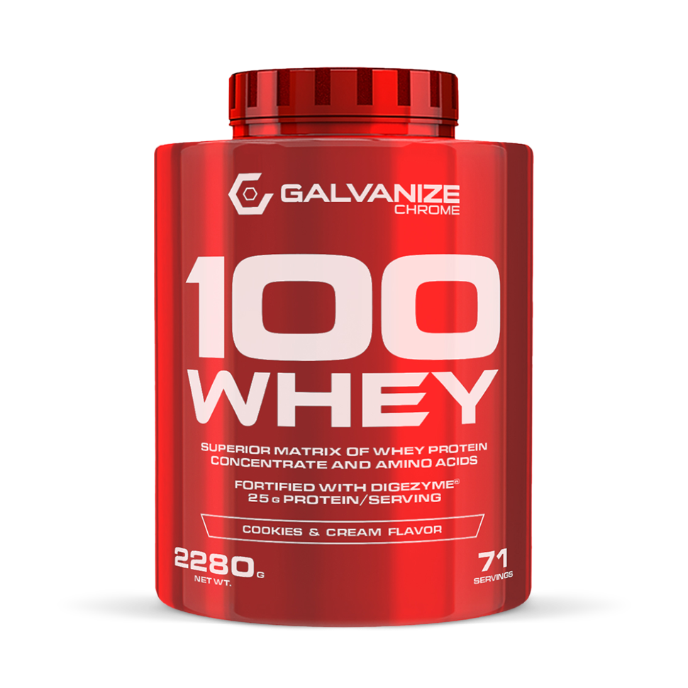 Протеин Galvanize Whey 100 2280 гр (Гальванайз Вей 100 2280 гр) (Печенье крем)