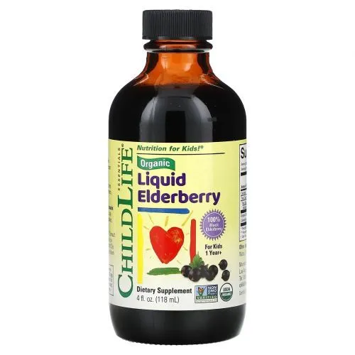 ChildLife Liquid Elderberry 118 мл (ЧаилдЛайф Органическая жидкая бузина 118 мл)