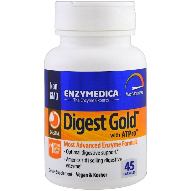 Ферменты Enzymedica Digest gold with ATPro 45 капс (Инзимедика Дайджест Голд с АТПро 45 капс)