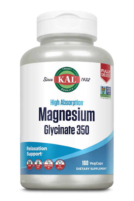 Магний KAL Magnesium Glycinate 350 160  капс (КАЛ Магний Глицинат)