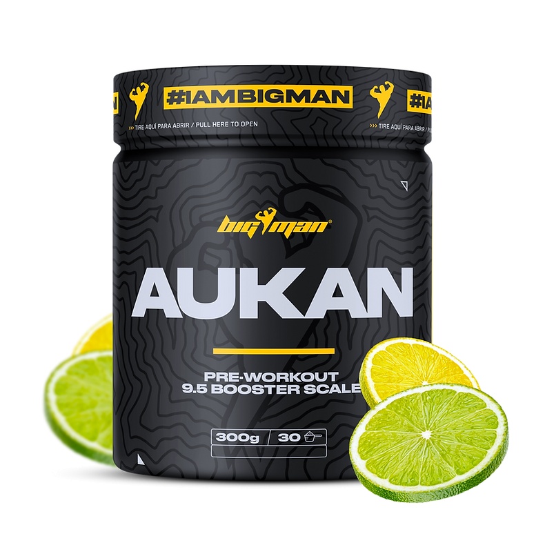 Предтренировочный комплекс BIG MAN NUTRITION AUKAN Pre-Workout 300 г (Биг Мен Пре-Воркаут 300 гр) (Лимон)