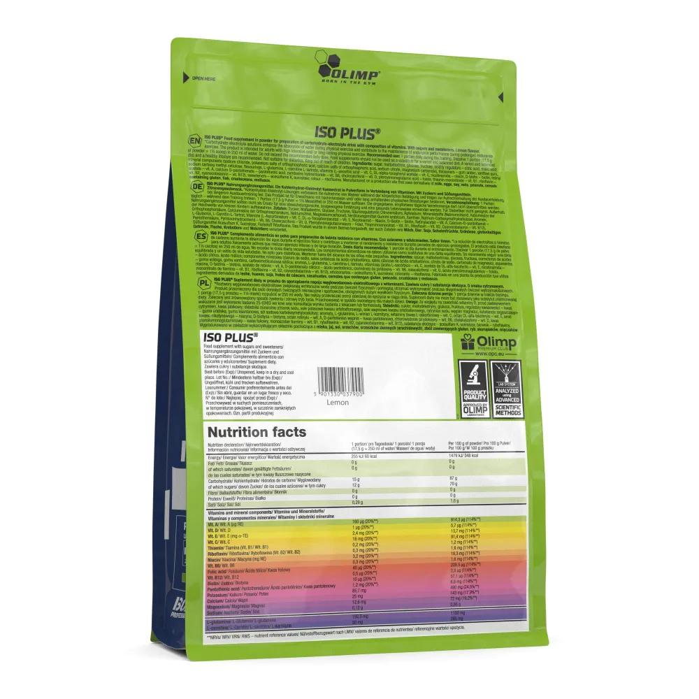 Изотоники OLIMP ISO Plus 1500 гр (Олимп Изо Плюс 1500 гр)