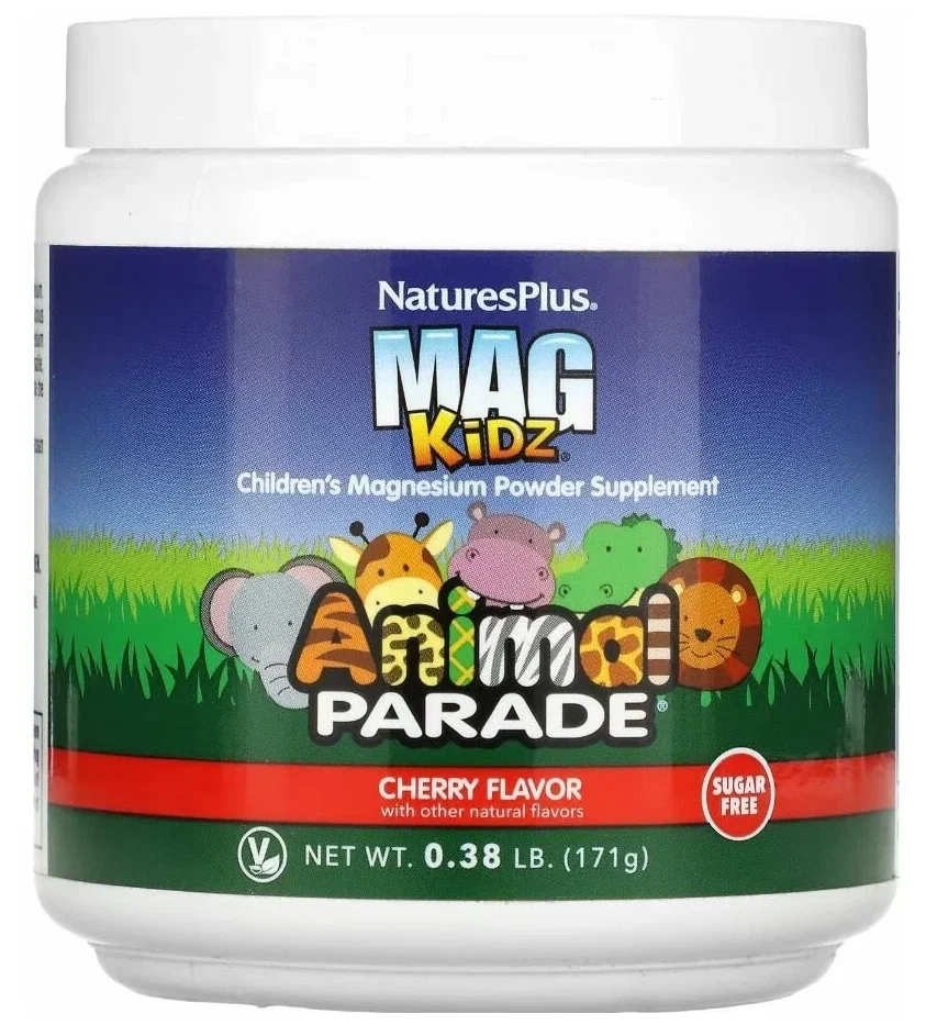 Магний для детей Natures Plus Animal Parade Mag Kidz 171 г (Натурес Плас Энимал Паради Магний)