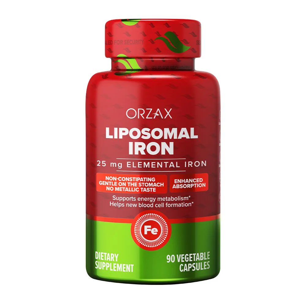 Железо ORZAX Liposomal Iron 90 капс (Орзакс Липосомальное железо 90 капс)