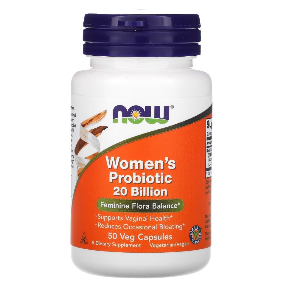 Пробиотик для женщин NOW Womens Probiotic 20 Billion 50 капс (Нау Женские пробиотик 20 млрд)
