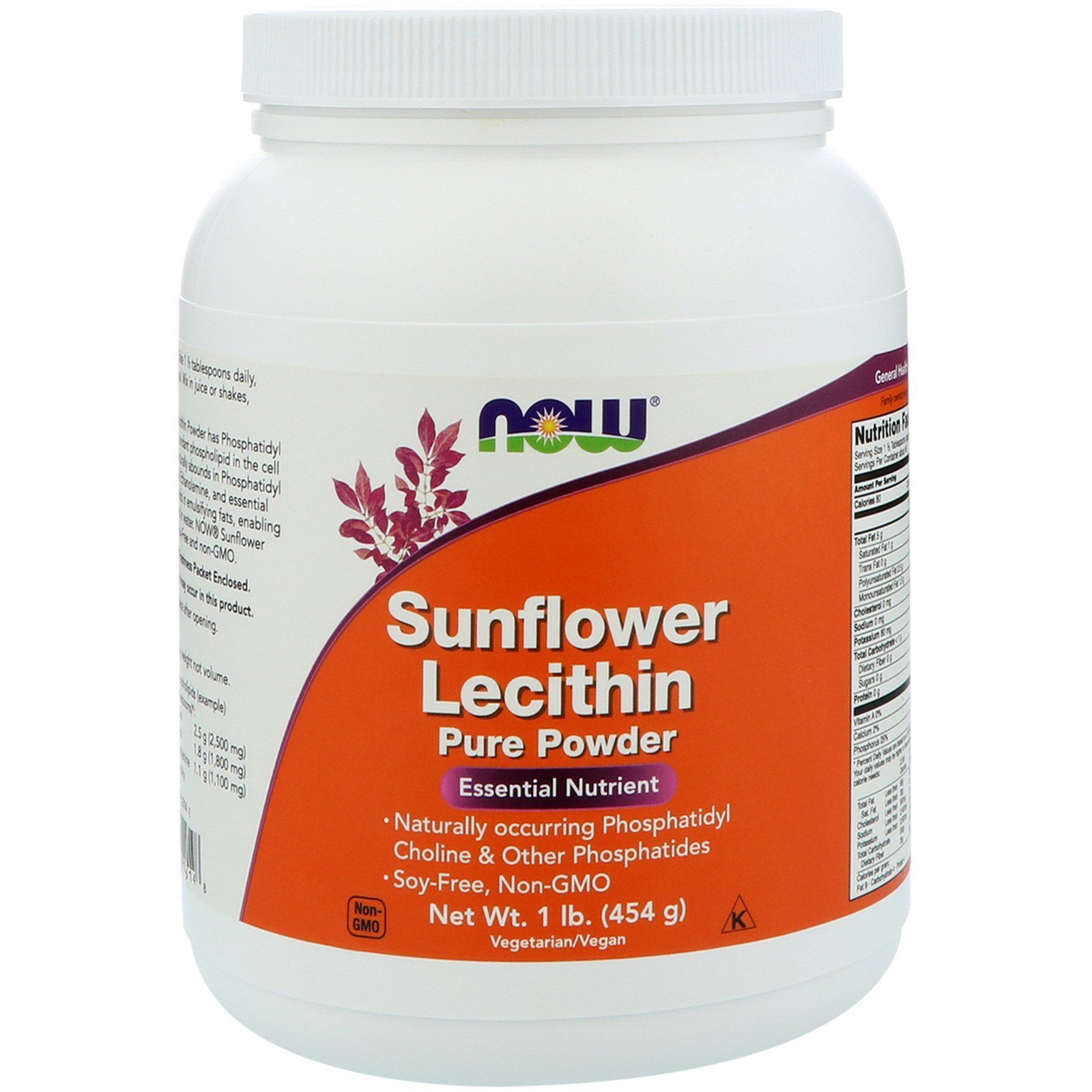 Лецитин NOW Sunflower Lecithin 454 гр (Нау Подсолнечный Лецитин 454 гр)