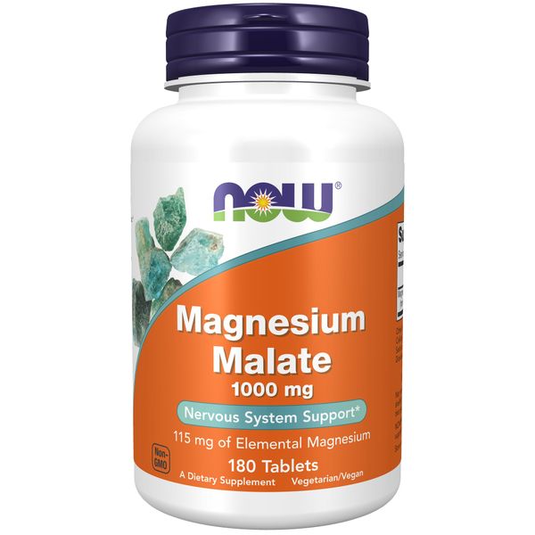 Магний NOW Magnesium Malate 1000 мг 180 таб (Нау Магний Малат 1000 мг) Марка