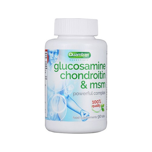 Quamtrax Glucosamine Chondroitin & MSM 90 табл (Куамтракс Глюкозамин Хондроитин МСМ 90 табл)