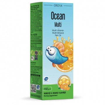 Детские витамины ORZAX Multi + Omega 3 Syrop 150 мл (Орзакс Сироп для детей Мульти + Омега 3 150 мл)