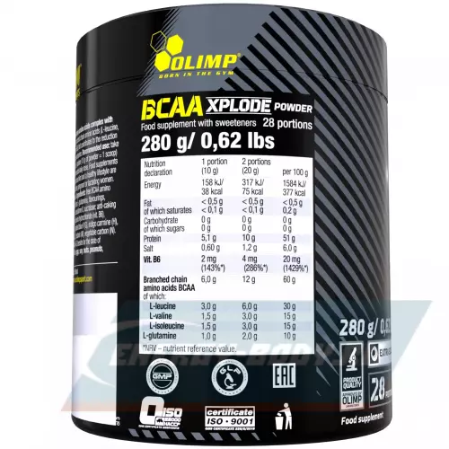 БЦАА OLIMP BCAA Xplode 2:1:1 280 гр (Олимп БЦАА Иксплоид 2:1:1 280 гр)