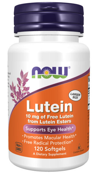 Для улучшения зрения NOW Lutein 10 мг 120 капс (Нау Лютеин 10 мг 120 капс)