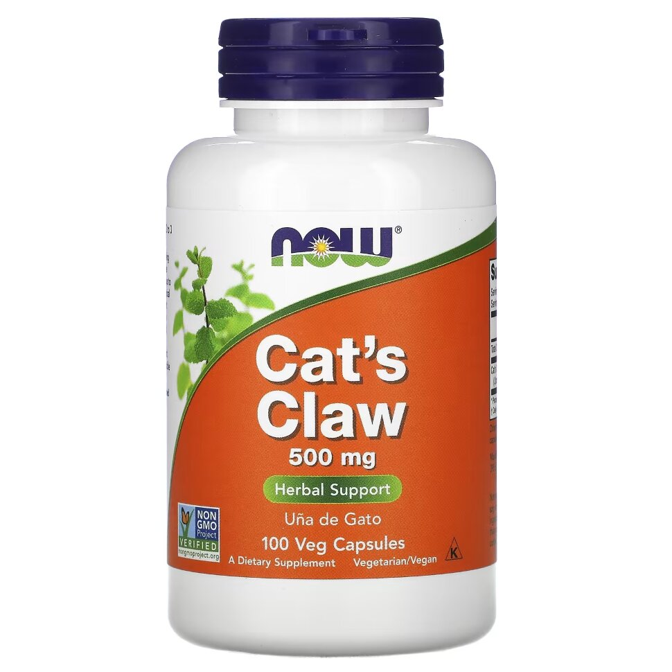 Иммуномодуляторы NOW Cat's Claw 500 мг 100 капс (Нау Катс Клау 500 мг)