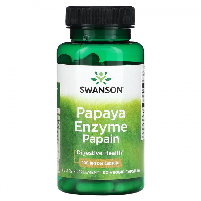 Ферменты SWANSON Papaya Enzymes 90 вкапс (Свонсон Папайи Энзимы 90 вкапс)