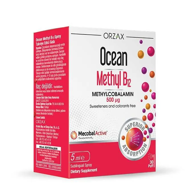 Витаин Б12 ORZAX Methyl B12 500 мкг 5 мл (Орзакс Метил Б12)