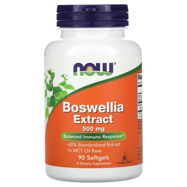 Общее укрепление организма NOW Boswellia Extract 500 мг 90 софтгел (Нау Экстракт босвеллии 500 мг )