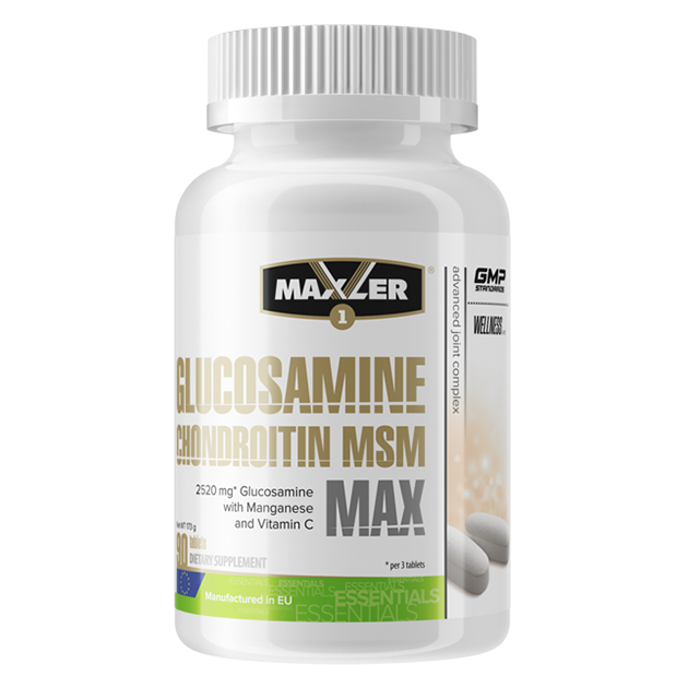 Для суставов и связок Maxler Glucosamine Chondroitin MSM MAX 90 табл