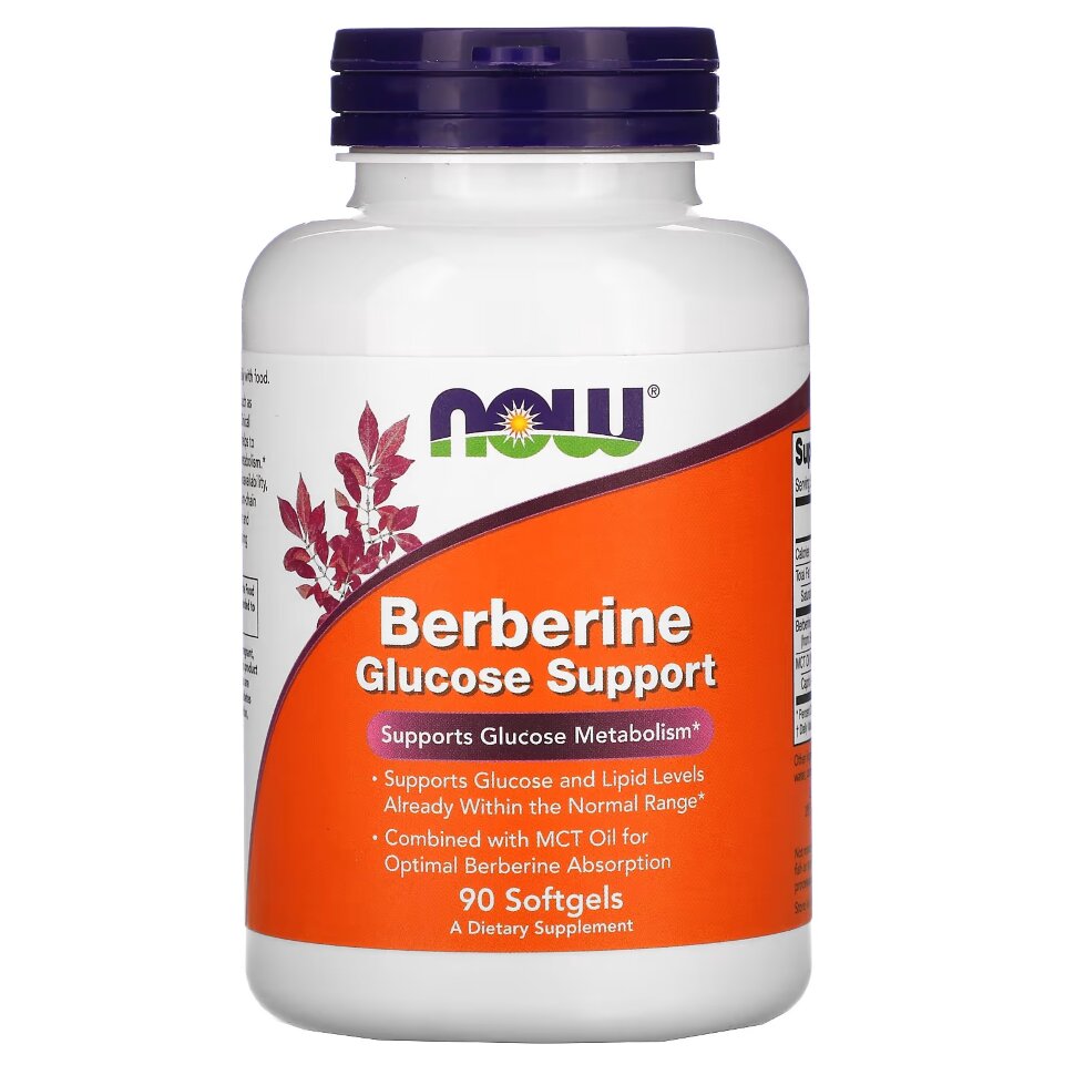 Общее укрепление организма NOW Berberine 90 softgel (Нау Берберин капс)