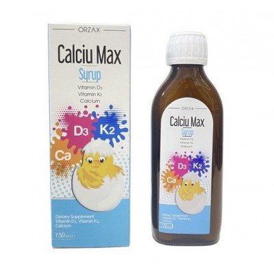 Кальций для детей ORZAX Calciu Max syrup 150 мл (Орзакс Кальций макс сироп 150 мл)
