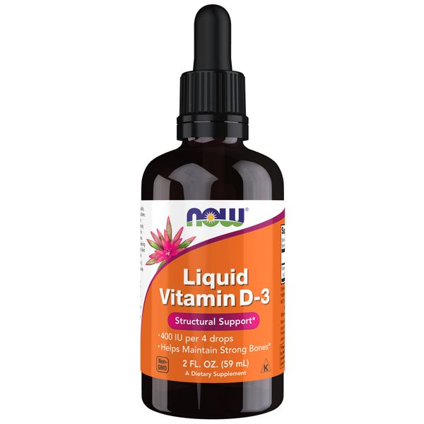 Витамин D3 для детей Now Liquid Vitamin D3 400 МЕ 59 мл (Нау Жидкий Витамин Д3 400 МЕ) Марка