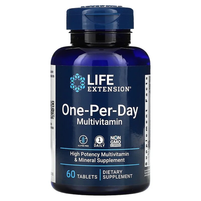 Общие витамины Life Extension One-Per-Day 60 таб (Лайф Экстэншн Одна-в-день 60 таб)