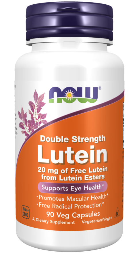 Для улучшения зрения NOW Lutein 20 мг 90 вкапс (Нау Лютеин 20 мг 90 вкапс) Марка