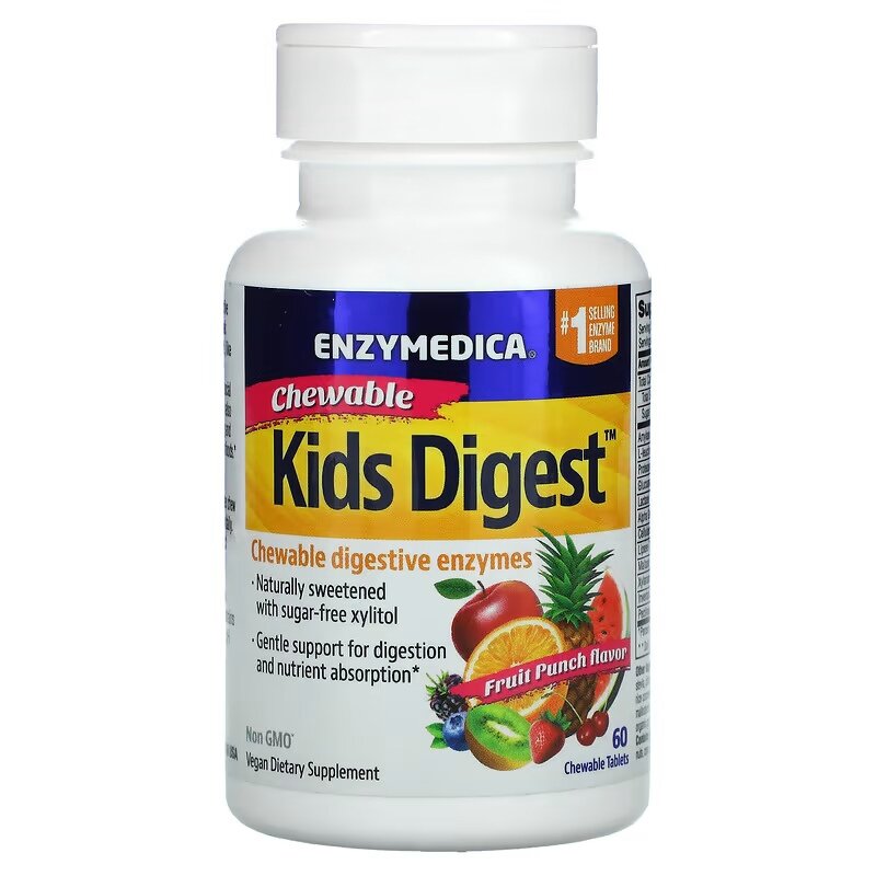 Пробиотики для детей Enzymedica Kids Digest 60 таб (Инзимедика Кидс айджест 60 таб)