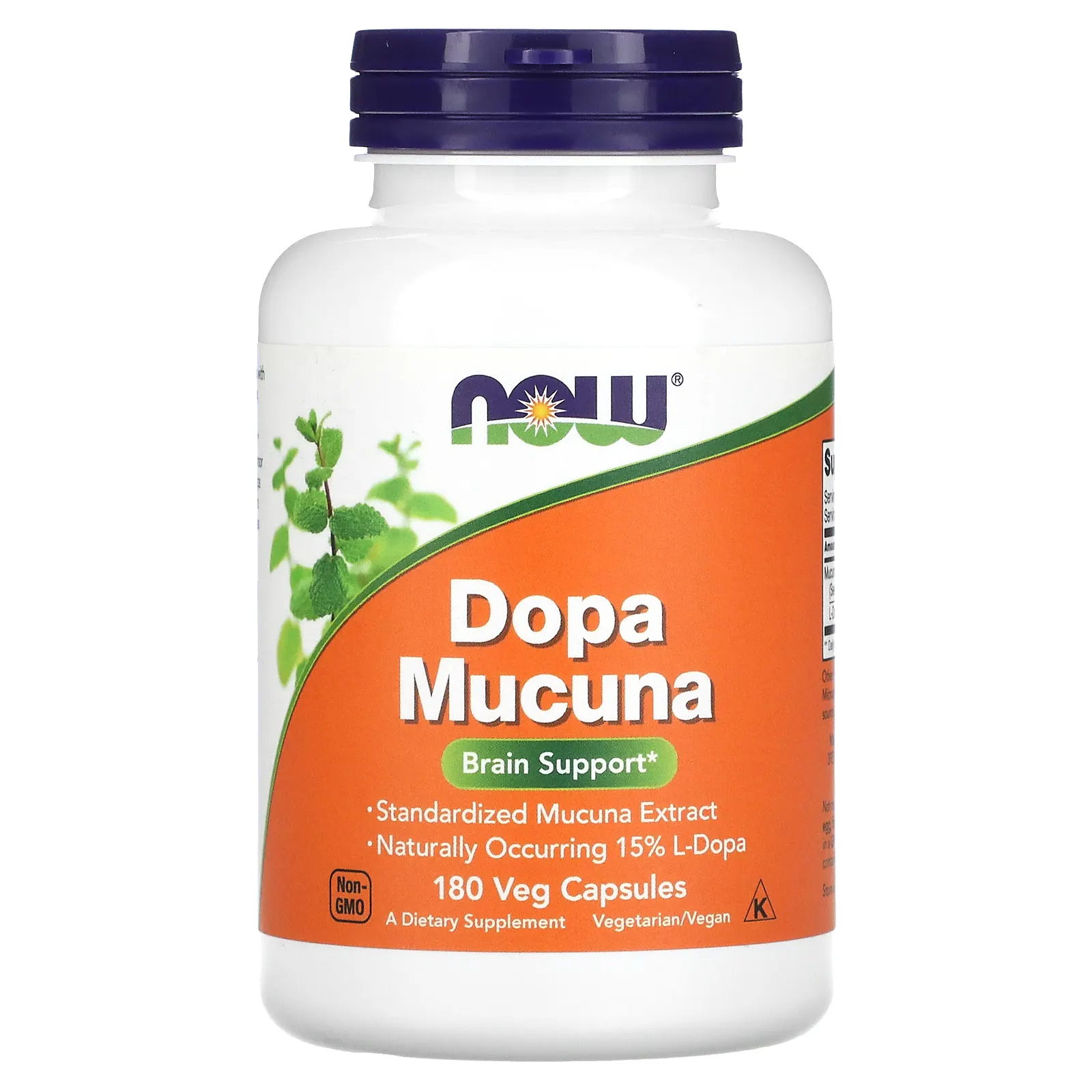 Иммуномодуляторы NOW Dopa Mucuna 180 капс (Нау Допа Мукуна 180 капс)
