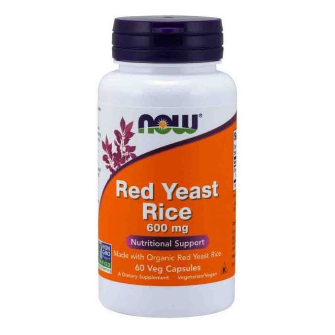 NOW Red Yeast Rice 600 мг 60 капс (Нау  Крсаный Дрожевой Рис 600 мг 60 капс)