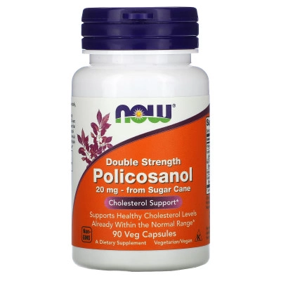 NOW Policosanol 20 мг 90 вкапс (Нау Поликозанол)