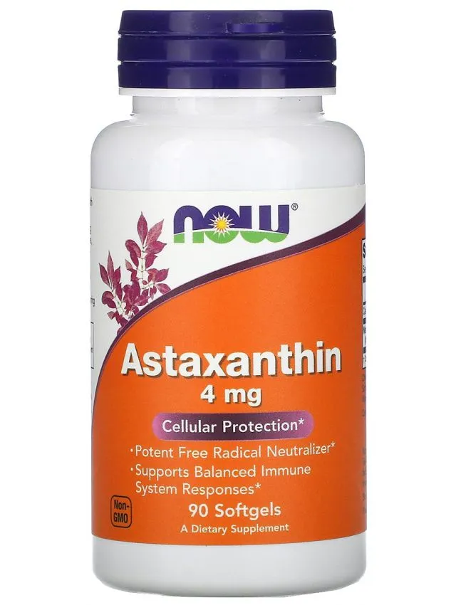 NOW Astaxanthin 4 мг 90 капс (Нау Астаксантин 4 мг 90 капс)