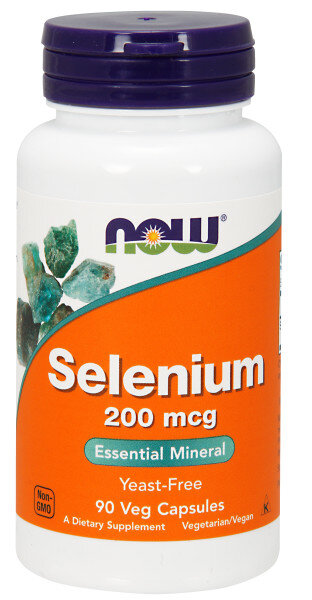 Селен NOW Selenium 200 мкг 90 капс (Нау Селен 200 мкг 90 капс)