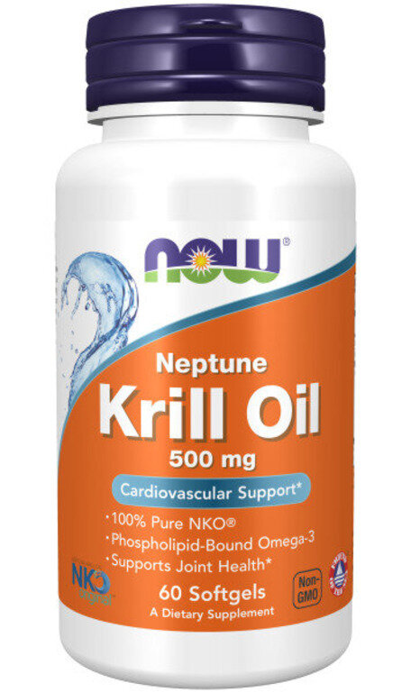 NOW Krill Oil 500 мг 30 капс ( Нау Масло Криля 500 мг 30 капс)