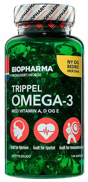 Biopharma Trippel Omega-3 144 капс (Биофарма Трипел Омега-3 144 капс)