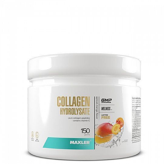 Коллаген Maxler 100% Collagen Hydrolysate 150 гр (Макслер 100% Коллаген Гидролизат) (Абрикос-манго)