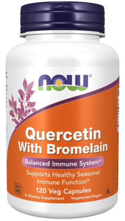 Рутин / Кверцетин NOW Quercetin with bromelain 120 капс (Нау Кверцетин и бромелаин 120 капс)