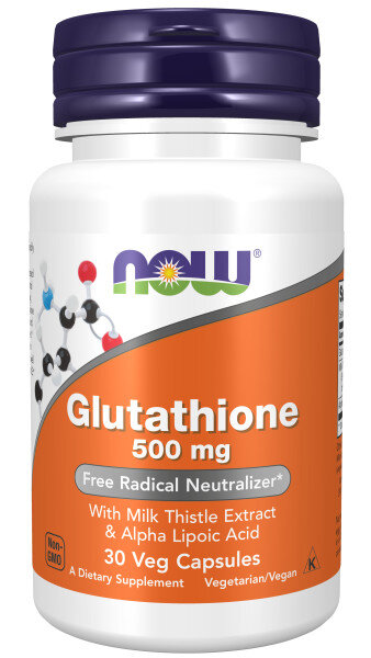 Глютатион NOW Glutathione 500 мг 30 капс (Нау Глютатион 500 мг)