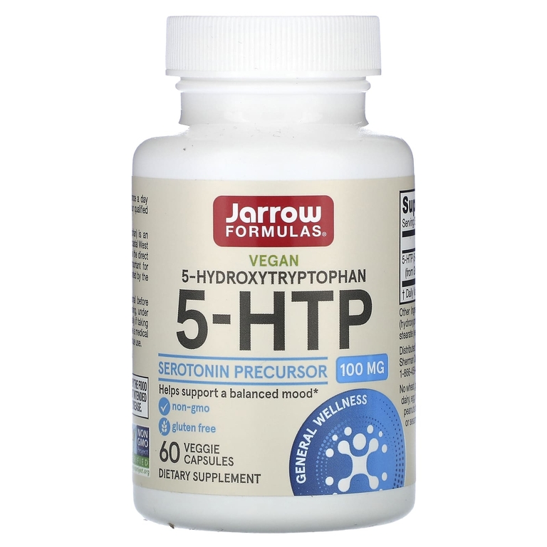 Триптофан Jarrow 5-HTP 100 мг 60 вкапс (Жарров 5-ХТП 100 мг 60 вкапс)