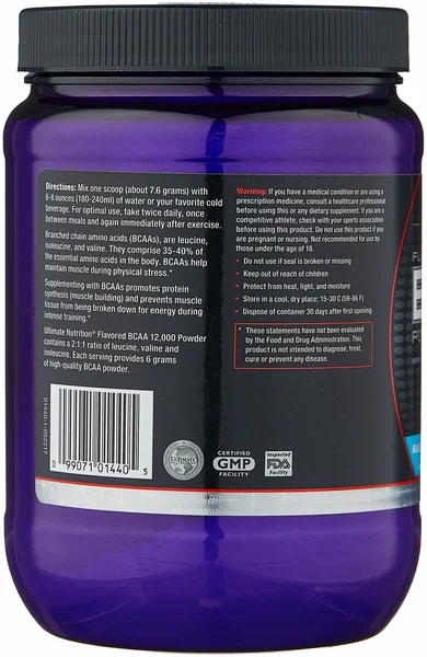 БЦАА Ultimate Nutrition BCAA 12000 457 гр (Ультимат Нутришин БЦАА 12000)