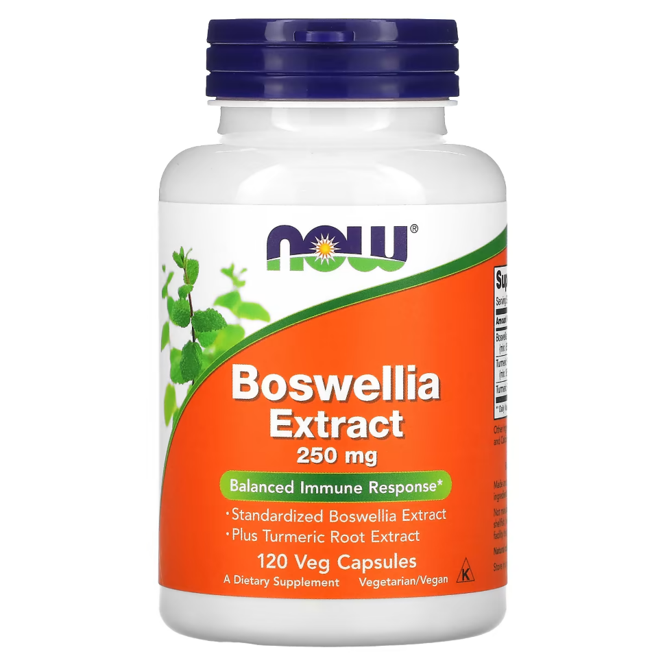 Общее укрепление организма NOW Boswellia Extract 250 мг 120 капс (Нау Экстракт босвеллии 250 мг)