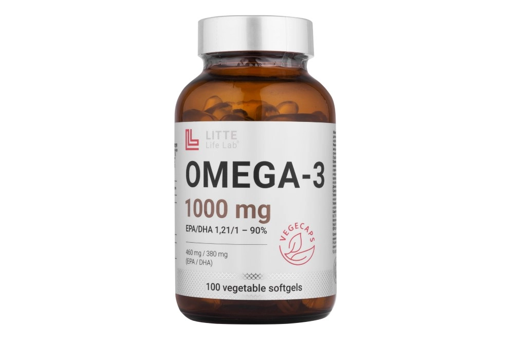 Litte life lab Omega-3 1000 мг ЭПК 460 мг/ДГК 380 мг 100 капс (Литте Омега-3)