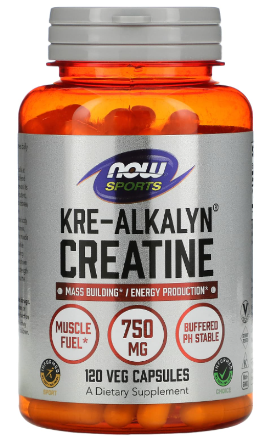 Креатин NOW Kre-Alkalyn 120 капс (Нау Кре-Алкалин 120 капс)