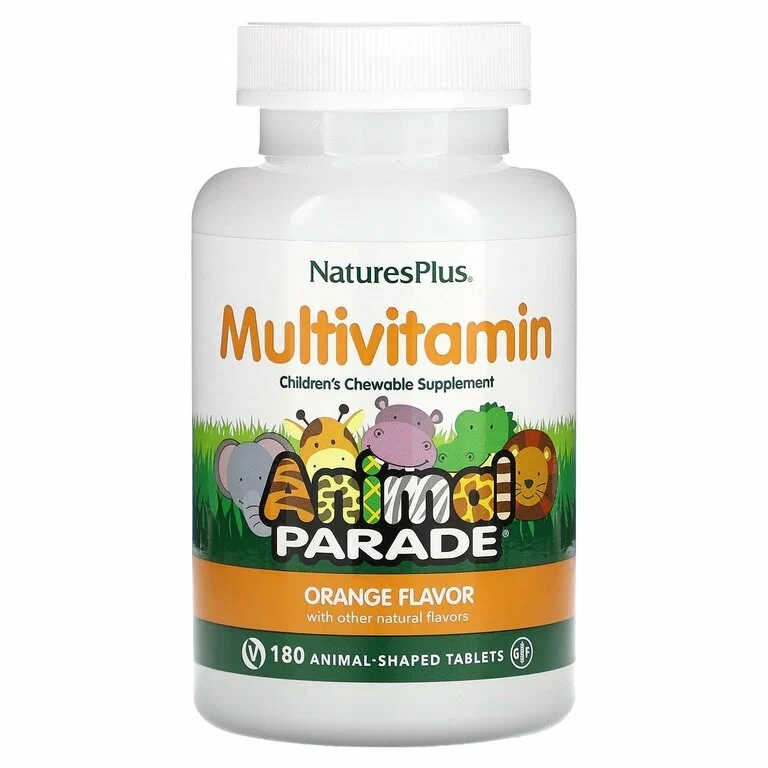 Детские витамины Natures Plus Animal Parade Multivitamin 180 жев.таб (Натурес Плас Мультивитамины)