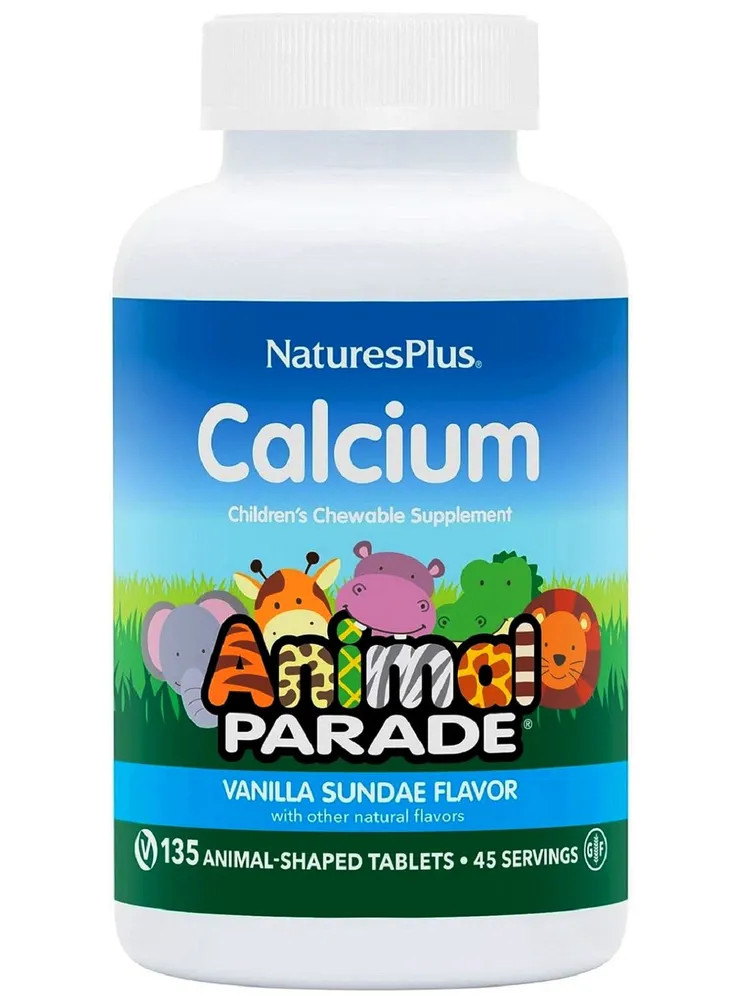 Кальций для детей Natures Plus Calcium  Animal Parade 135 таб (Натурес Плас Энимал Паради Кальций)Ма