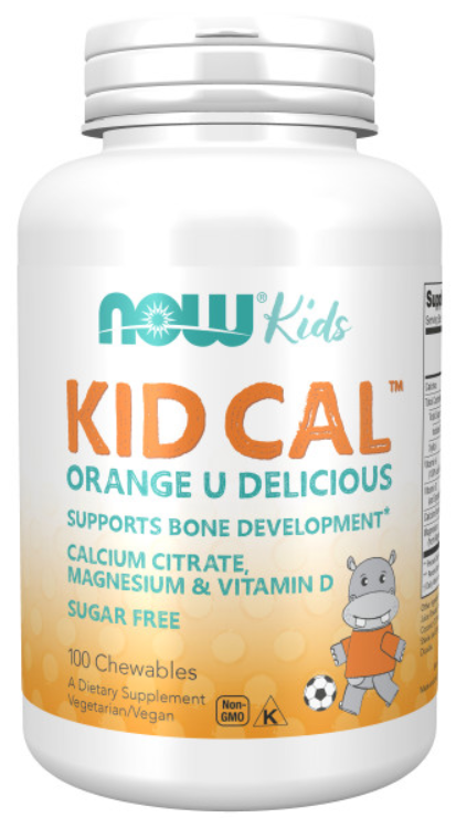 Кальций для детей NOW KID CAL orange u delicious 100 жев таб (Нау детский кальций жевательный)